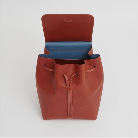 NWT MANSUR GAVRIEL Leather Backpack Brandy Avion main image 5